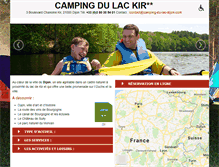 Tablet Screenshot of camping-du-lac-dijon.com